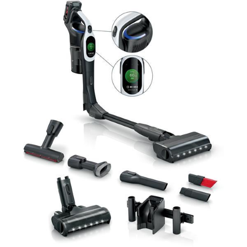 BOSCH BCS1041WAC UNLIMITED 10 SCOPA ELETTRICA SENZA FILO SENZA SACCHETTO TECNOLOGIA MICROCLEAN SPAZZOLA MOTORIZZATA CON ACCESSORI BIANCO